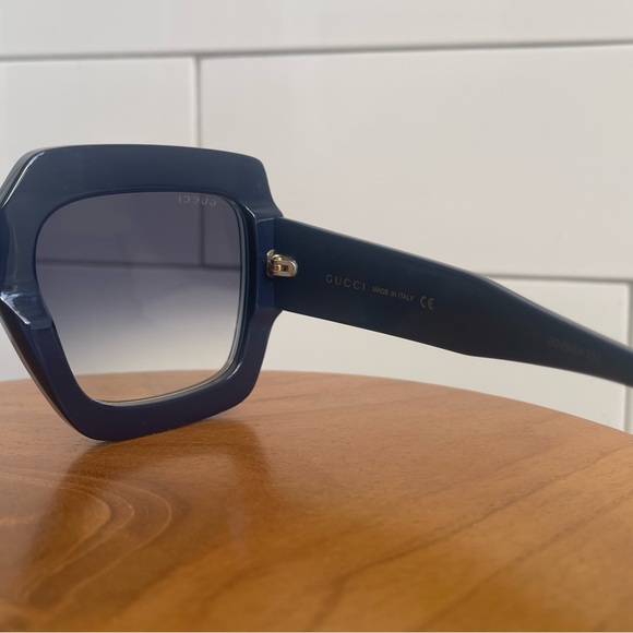 Authentic Gucci Oversized Sunglasses 0178s Blue - Picture 6 of 10